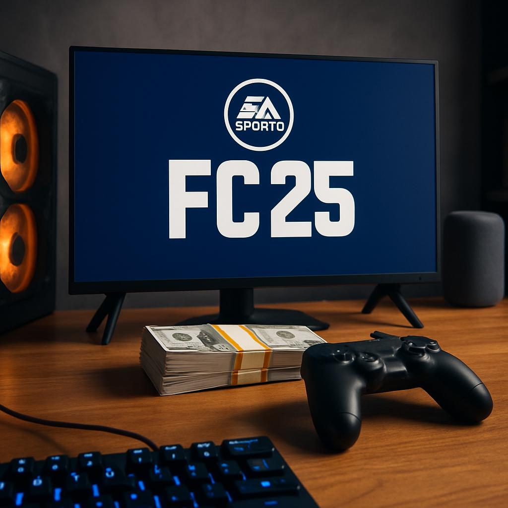 میز بازی بهمراه بسته ۵۰ دلاری EA FC25
